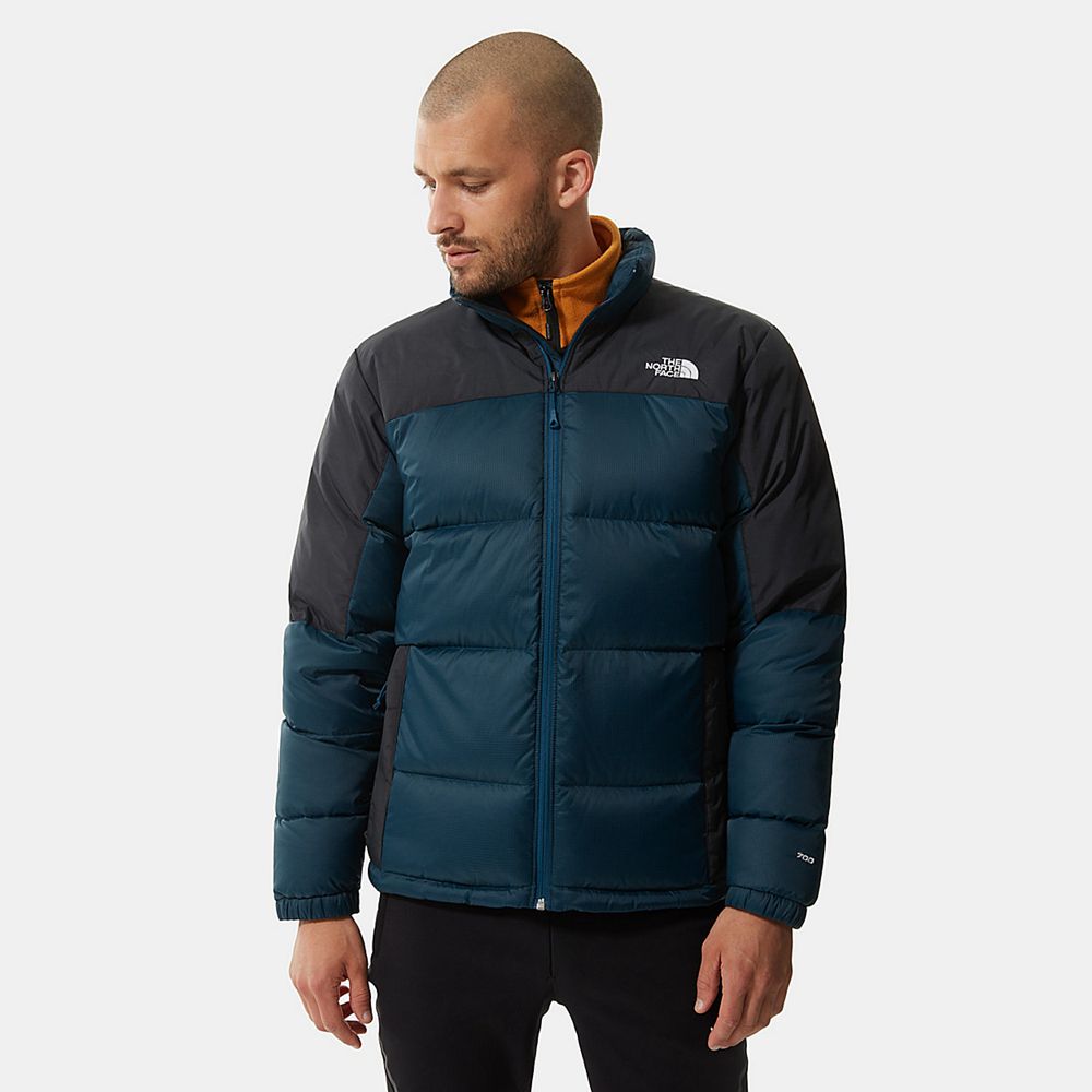 The North Face Winter Jacket Mens Australia - The North Face Diablo Blue / Black Hiking (TNC-384960)